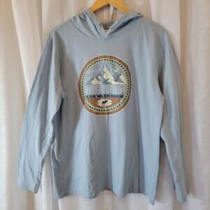 Retrovision Apparel Taos New Mexico Hoodie Long Sleeve Sz L Vtg Style Graphic